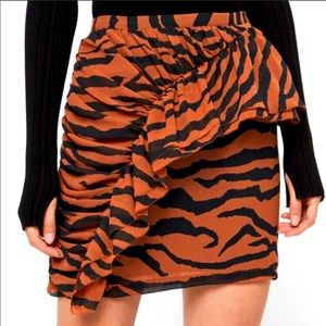 NWT All Saints Animal Print Skirt